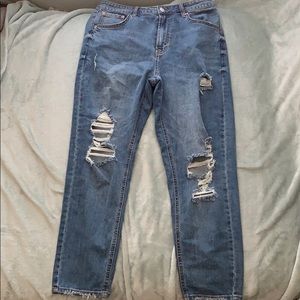 Target ripped mom jeans size 10
